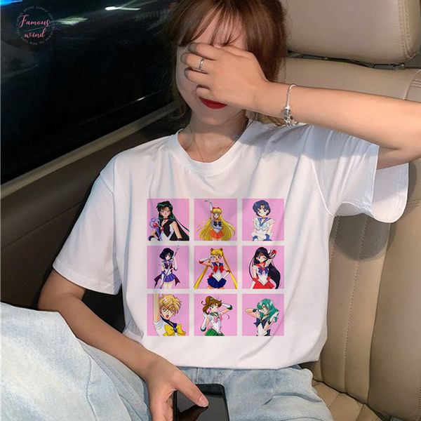 sailor moon funny cartoon cute print women summer new fashion loose head chic harajuku vintage o neck casual t shirt, White
sailor moon funny cartoon cute print women summer new fashion loose head chic harajuku vintage o neck casual t shirt, White