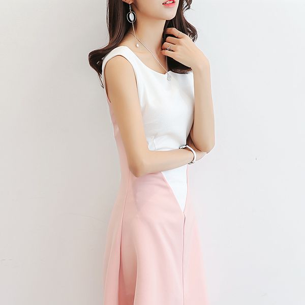 korean version of the thin women's slim large size fashion wild casual sleeveless dress, Black;pink
korean version of the thin women's slim large size fashion wild casual sleeveless dress, Black;pink