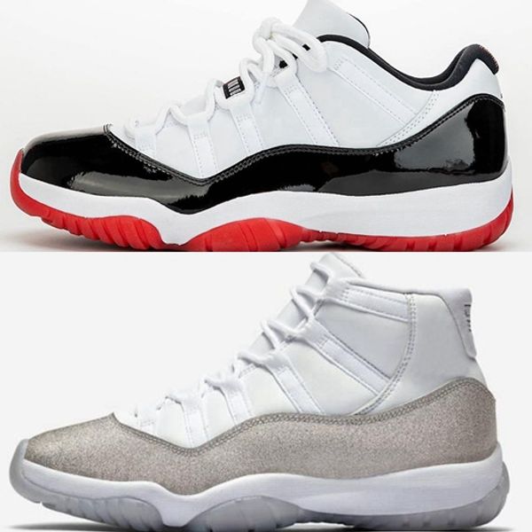 2020 new 11 wmns metallic silver white concord bred low 11s jumpman mens basketball shoes womens sport sneakers baskets trainers zapatos
2020 new 11 wmns metallic silver white concord bred low 11s jumpman mens basketball shoes womens sport sneakers baskets trainers zapatos