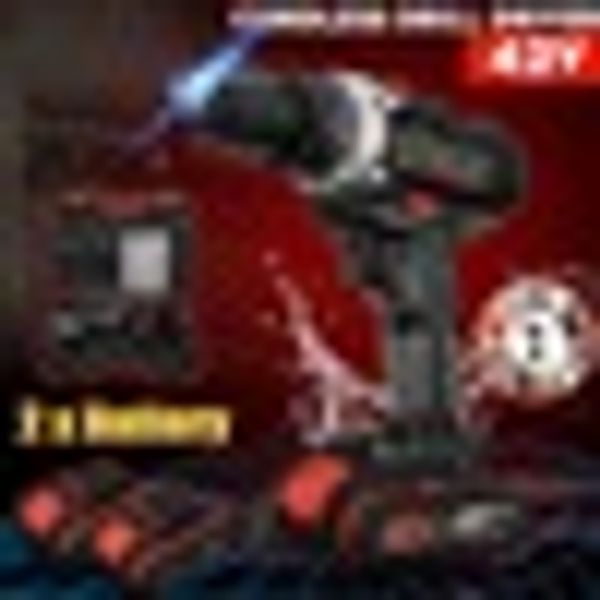 2 speed brushless cordless electric impact drill led light li-ion battery 25~28nm 42v 5000mah
2 speed brushless cordless electric impact drill led light li-ion battery 25~28nm 42v 5000mah