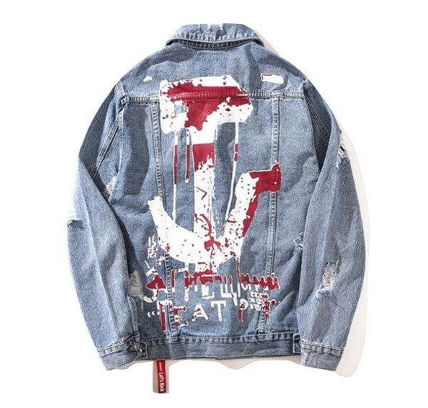 2019 men's hip hop denim jacket fashion painted ripped denim jacket spring autumn coat streetwear for male dropshipping, Black;brown
2019 men's hip hop denim jacket fashion painted ripped denim jacket spring autumn coat streetwear for male dropshipping, Black;brown