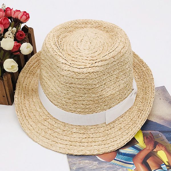

korean edition natural lafite straw woven summer sunshade sunscreen pure color short brim curly-brimmed hat fcmlfc-209, Blue;gray