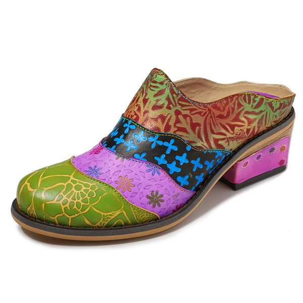 johnature 2019 new leisure summer handmade genuine leather flower hand-painted multicolor outside women slippers sandals slides, Black
johnature 2019 new leisure summer handmade genuine leather flower hand-painted multicolor outside women slippers sandals slides, Black
