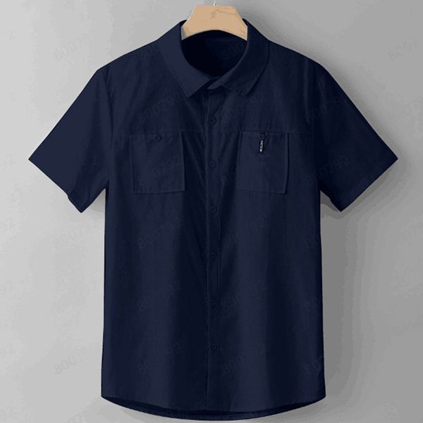 men lapel pocket simple short sleeve shirt solid color casual comfy blouse, White;black
men lapel pocket simple short sleeve shirt solid color casual comfy blouse, White;black