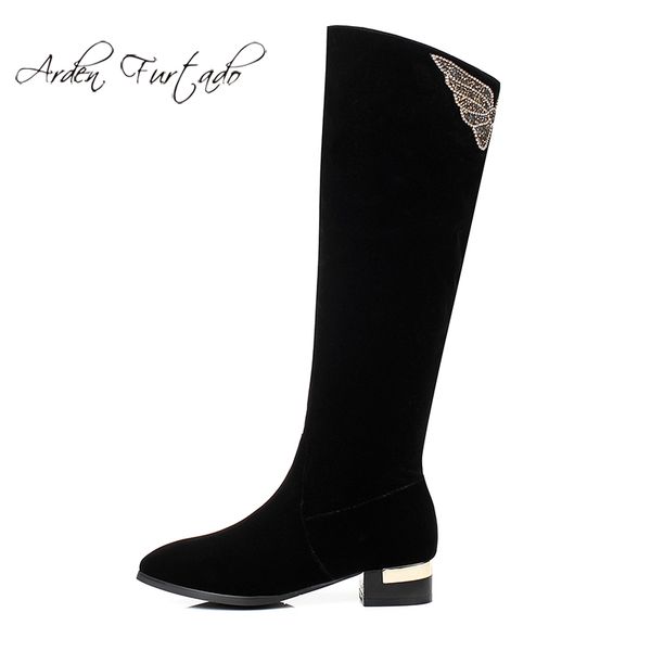 fashion women's shoes in winter 2019 zipper pointed toe women's boots knee high boots embroidery butterfly pattern sweet, Black
fashion women's shoes in winter 2019 zipper pointed toe women's boots knee high boots embroidery butterfly pattern sweet, Black