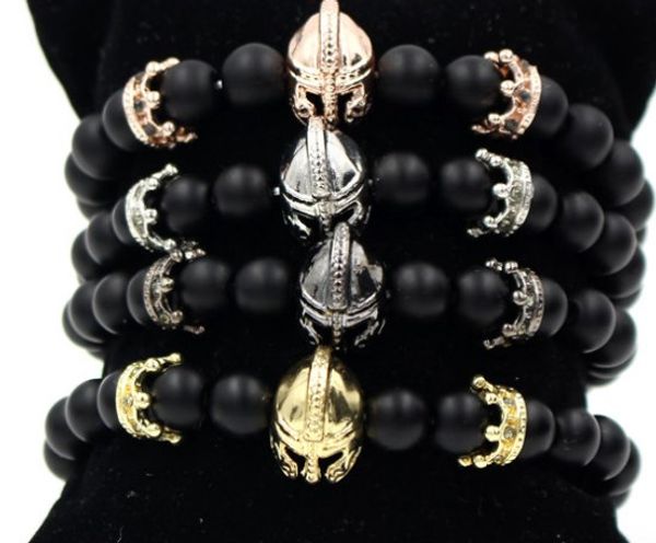 8mm yh42 gold silver micro pave cz zircon cubic zirconia bracelet elastic adjusted bead helmet crown agate onyx bangles, Black
8mm yh42 gold silver micro pave cz zircon cubic zirconia bracelet elastic adjusted bead helmet crown agate onyx bangles, Black