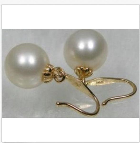 huge 10-11mm natural perfect south sea genuine white pearl earring 14k yg, Silver
huge 10-11mm natural perfect south sea genuine white pearl earring 14k yg, Silver