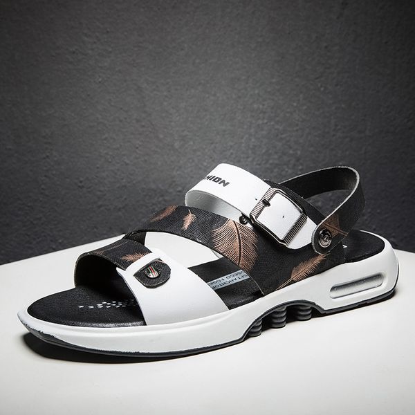 casoipra summer men sandals gladiator roman 2020 men's summer shoes fashion flip flops outdoor breathable open toe slipper slide, Black
casoipra summer men sandals gladiator roman 2020 men's summer shoes fashion flip flops outdoor breathable open toe slipper slide, Black
