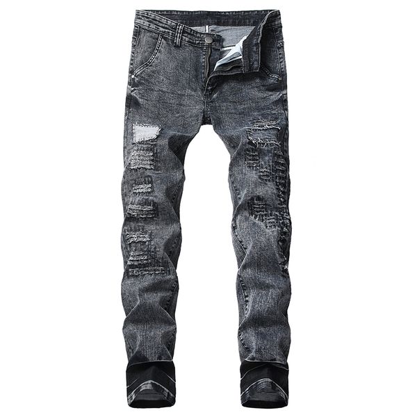 men clothes new men skinny jeans men's personality ripped slim fit zipper stretch denim pants hole fold trousers jeans, Blue
men clothes new men skinny jeans men's personality ripped slim fit zipper stretch denim pants hole fold trousers jeans, Blue