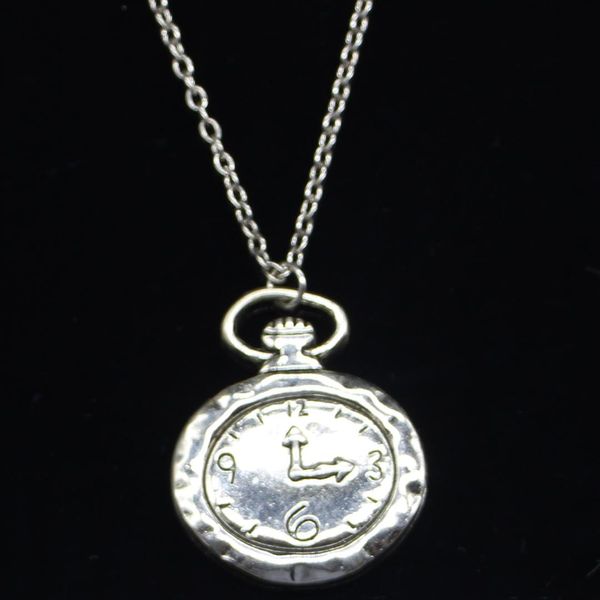 20pcs new fashion necklace 32x27mm pocket watch silver pendants short long women men colar gift jewelry choker
20pcs new fashion necklace 32x27mm pocket watch silver pendants short long women men colar gift jewelry choker