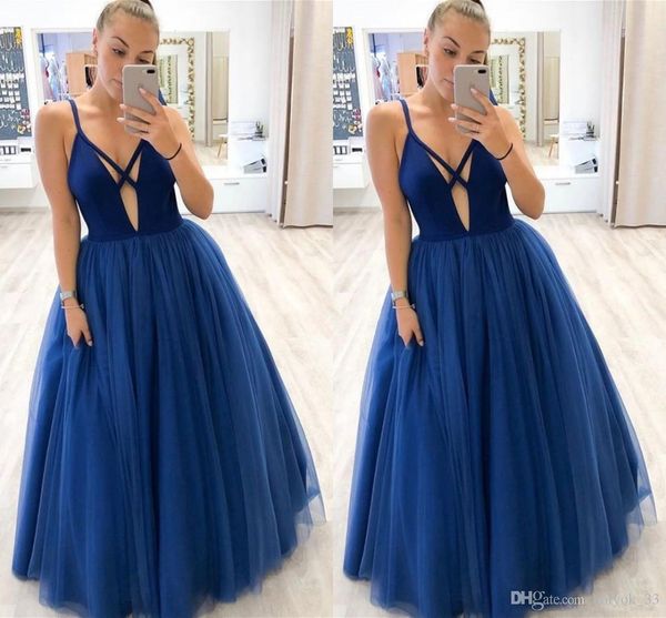 a line prom dresses long deep v-neck tulle spaghetti strap formal party evening gowns special occasion dresses vestidos de fiesta, Black
a line prom dresses long deep v-neck tulle spaghetti strap formal party evening gowns special occasion dresses vestidos de fiesta, Black