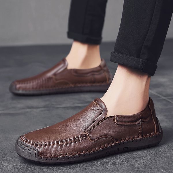 genuine leather mens walking shoes men flat loafers classic soft moccasins man sneakers male outdoor driving footwear hombre, Black
genuine leather mens walking shoes men flat loafers classic soft moccasins man sneakers male outdoor driving footwear hombre, Black