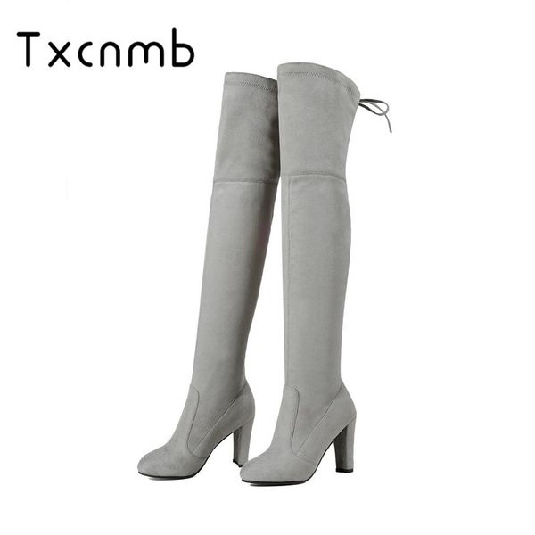 txcnmb 2019 women over the knee boots pu leather square high heel women shoes winter warm motorcycle boots shoes woman, Black
txcnmb 2019 women over the knee boots pu leather square high heel women shoes winter warm motorcycle boots shoes woman, Black