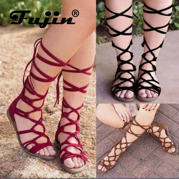 fujin women sandals 2020 summer rome flats female cross straps shoes shallow fashion breathable strap female flat sandals, Black
fujin women sandals 2020 summer rome flats female cross straps shoes shallow fashion breathable strap female flat sandals, Black