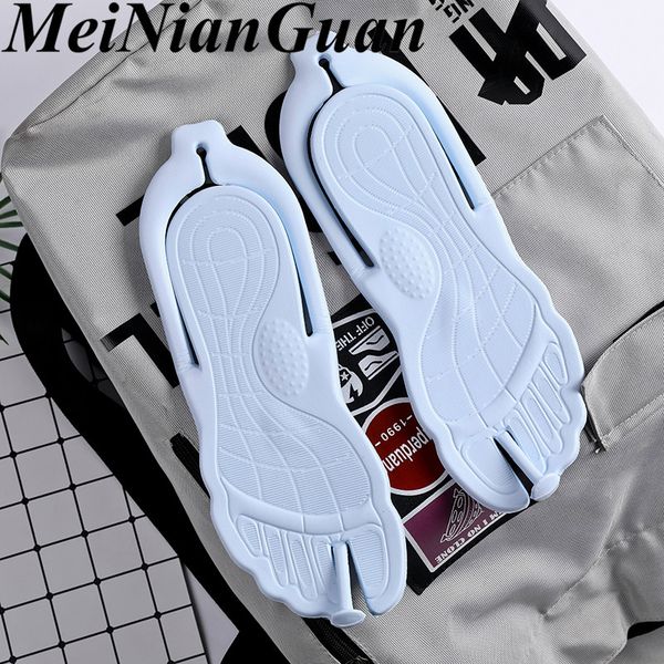 l folding slipper men light soft beach flip-flops large sizes blue men's slippers summer travel portable man shoes l8, Black
l folding slipper men light soft beach flip-flops large sizes blue men's slippers summer travel portable man shoes l8, Black