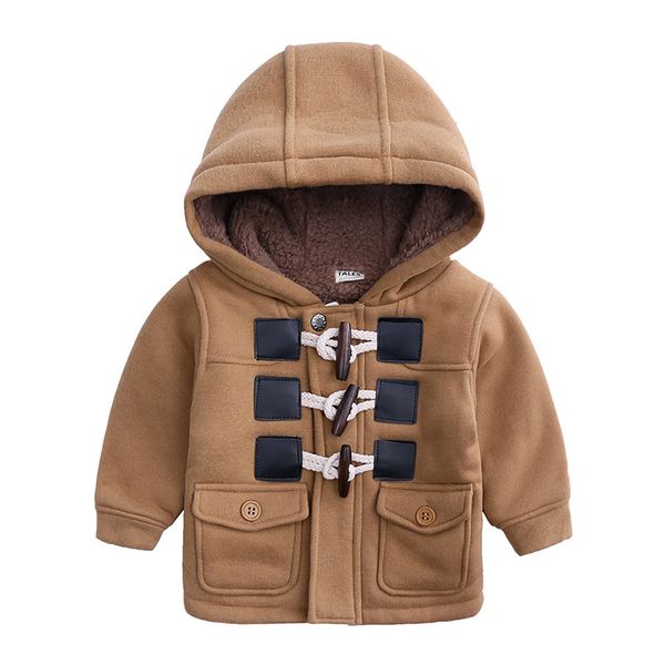 new baby boys girls autumn winter warm long sleeve solid hoodie horn buckle heavyweight coat outerwear, Blue;gray
new baby boys girls autumn winter warm long sleeve solid hoodie horn buckle heavyweight coat outerwear, Blue;gray