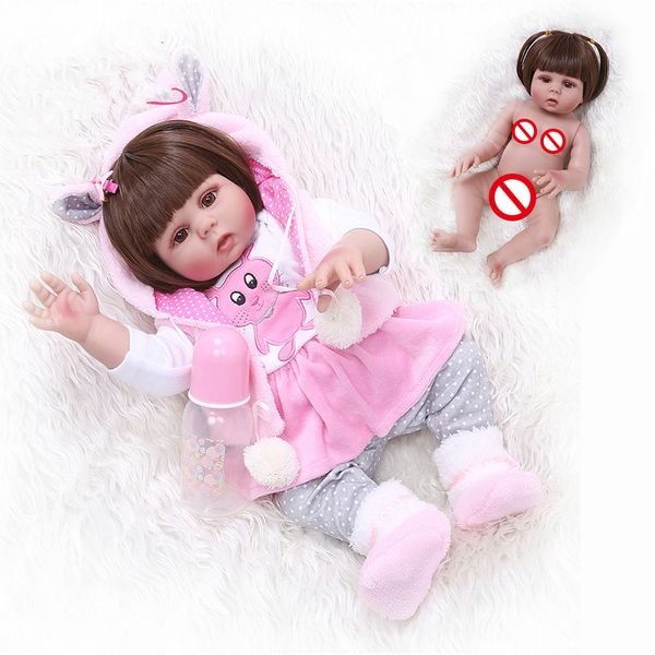 new straight hair 49cm bebe doll reborn toddler girl in pink rabbit dress full body soft silicone realistic baby bath toy
new straight hair 49cm bebe doll reborn toddler girl in pink rabbit dress full body soft silicone realistic baby bath toy
