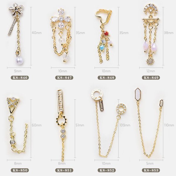2pcs flower chain tassel 3d alloy zircon nail art decorations crystals rhinestones gems nails accessories jewelry charms, Silver;gold
2pcs flower chain tassel 3d alloy zircon nail art decorations crystals rhinestones gems nails accessories jewelry charms, Silver;gold