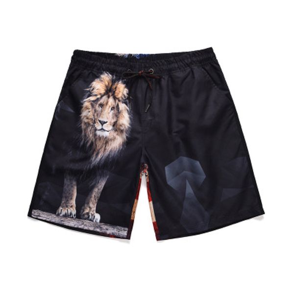 summer big size new men's shorts fashion lion print beach pants casual loose men's shorts sale, White;black
summer big size new men's shorts fashion lion print beach pants casual loose men's shorts sale, White;black