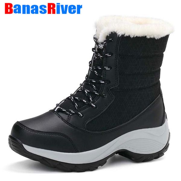 fashion women snow boots winter warm thick bottom platform comfortable ankle thick fur cotton footwear walking sneakers size 41, Black
fashion women snow boots winter warm thick bottom platform comfortable ankle thick fur cotton footwear walking sneakers size 41, Black