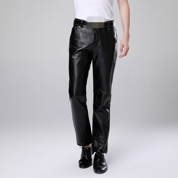 men luxury cowskin motorcycle leather pants large size straight genuine leather trousers new warm slim fit business casual pants, Black
men luxury cowskin motorcycle leather pants large size straight genuine leather trousers new warm slim fit business casual pants, Black