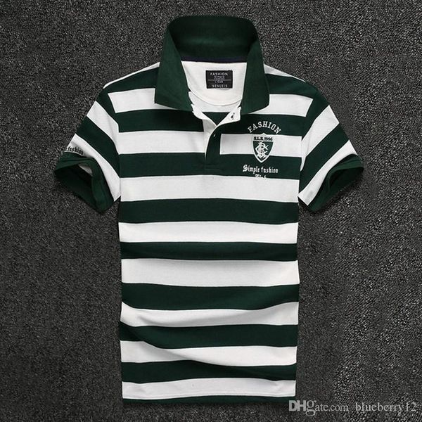 2017 new men t shirt fashion stripe lapel embroidery letter slim shirt men's sell short-sleeved shirt designer pure t shir, White;black
2017 new men t shirt fashion stripe lapel embroidery letter slim shirt men's sell short-sleeved shirt designer pure t shir, White;black