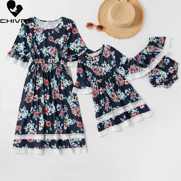 new 2020 mother daughter dresses half sleeve floral print a-line dress mom and daughter sundress family matching clothes, Blue
new 2020 mother daughter dresses half sleeve floral print a-line dress mom and daughter sundress family matching clothes, Blue