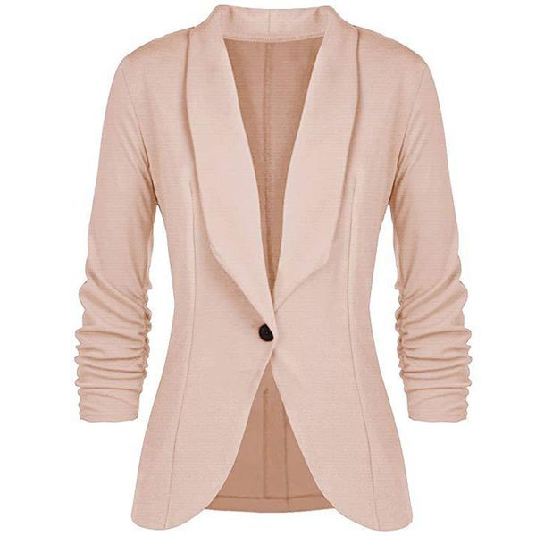 2019 autumn european and american women's pleated sleeve work office jacket suit small suit, Black;brown
2019 autumn european and american women's pleated sleeve work office jacket suit small suit, Black;brown