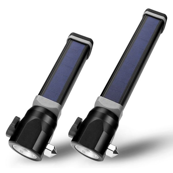 cross border t6 solar energy usb charge aluminium alloy led outdoors meet an emergency more function security hammer flashlight
cross border t6 solar energy usb charge aluminium alloy led outdoors meet an emergency more function security hammer flashlight