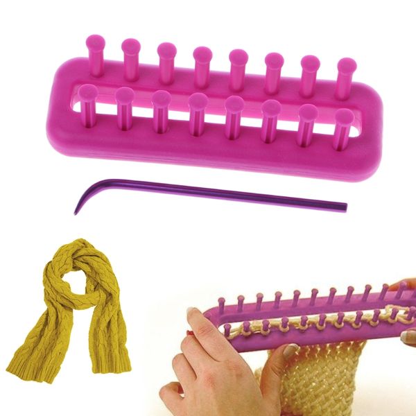home sewing tools accessory rectangle scarf knitting loom kit set sewing needle scarves diy craft tool knitter knitting-w110, Black
home sewing tools accessory rectangle scarf knitting loom kit set sewing needle scarves diy craft tool knitter knitting-w110, Black