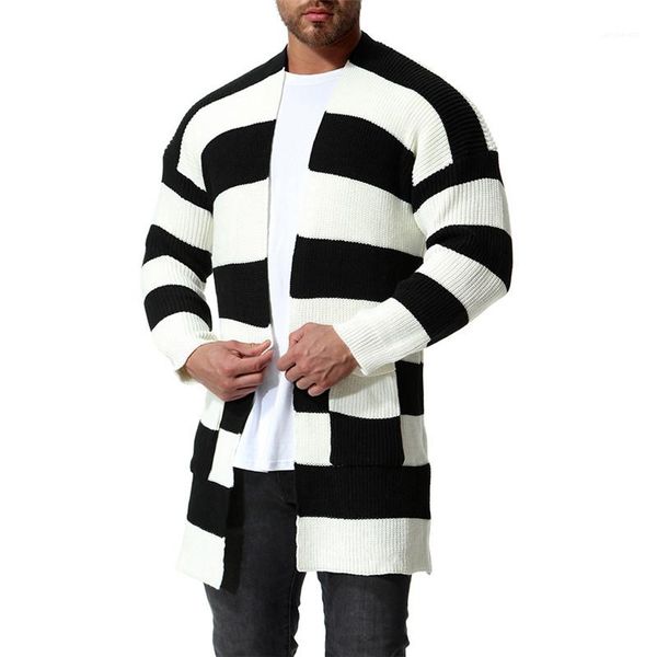 cardigan sweaters fashion striped printed sweaters casual long sleeved knitted mens loose clothing autumn mens deaigner, White;black
cardigan sweaters fashion striped printed sweaters casual long sleeved knitted mens loose clothing autumn mens deaigner, White;black