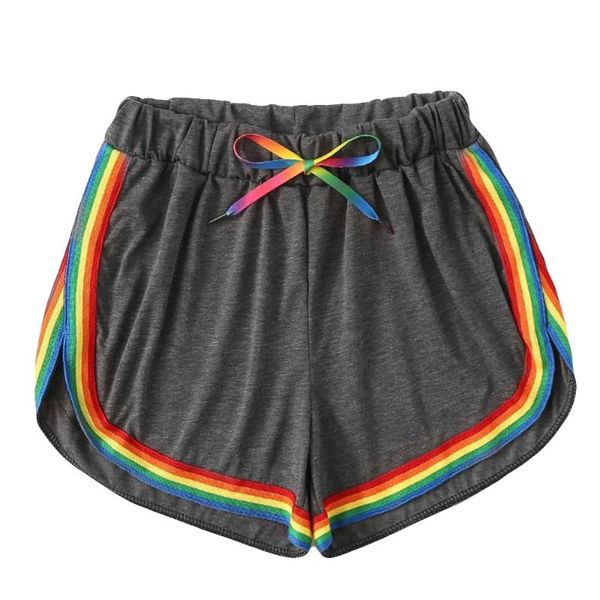 women's summer shorts rainbow striped shorts women elastic waist clothes for women summer clothes for feminino #py, White;black
women's summer shorts rainbow striped shorts women elastic waist clothes for women summer clothes for feminino #py, White;black