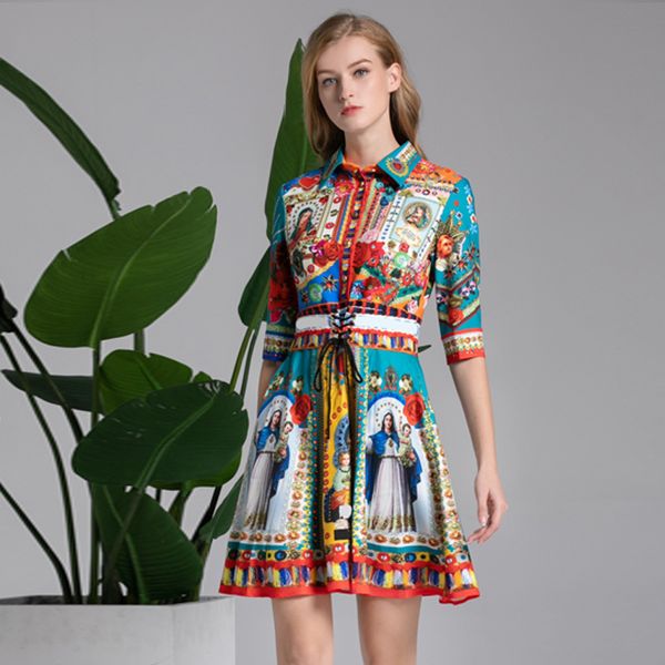 Notre-Dame de Paris Women Formal Dress Elegant Luxury 3D Printed Shirt Dress Casual Spring Summer Dressing
Notre-Dame de Paris Women Formal Dress Elegant Luxury 3D Printed Shirt Dress Casual Spring Summer Dressing