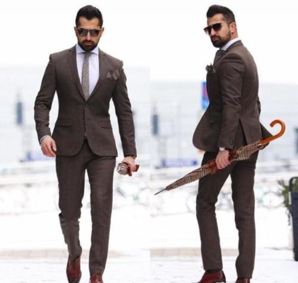 customized two-piece mature men's suit groom wear tuxedo cheap brown men's wedding ball suit jacket + pants, White;black
customized two-piece mature men's suit groom wear tuxedo cheap brown men's wedding ball suit jacket + pants, White;black