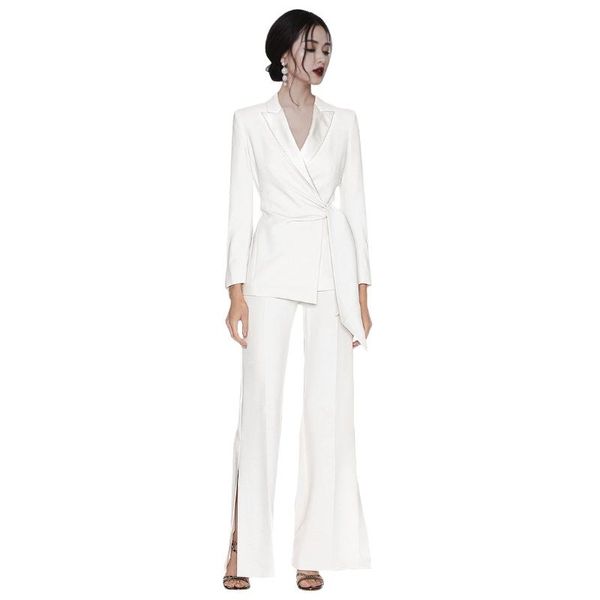 women's suits & blazers 2021 women blazer turn down collar spring coat with belt pants set office ladies two-pieces sets casaco feminin, White;black
women's suits & blazers 2021 women blazer turn down collar spring coat with belt pants set office ladies two-pieces sets casaco feminin, White;black