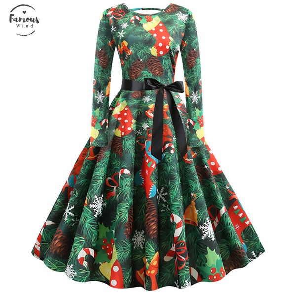 s 5xl christmas print vintage dress women winter long sleeve midi party dress pin up 50s 60s robe femme plus size, Black;gray
s 5xl christmas print vintage dress women winter long sleeve midi party dress pin up 50s 60s robe femme plus size, Black;gray