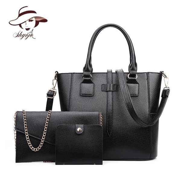 2019 new pu leather women shoulder bags vintage large capacity cross body messenger bag 3 sets handbag clutch purse
2019 new pu leather women shoulder bags vintage large capacity cross body messenger bag 3 sets handbag clutch purse