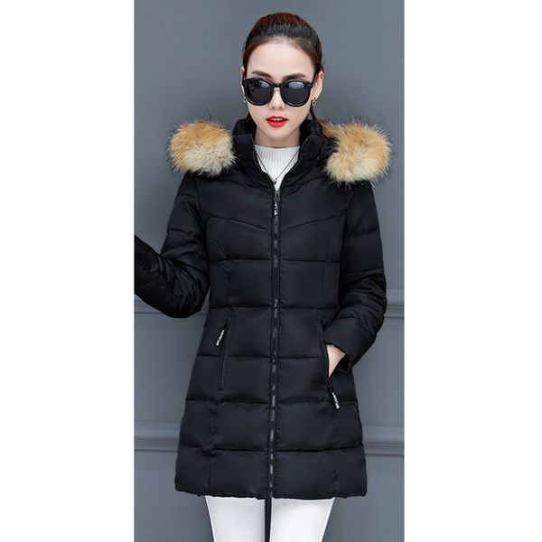 2019 new winter down jacket cotton women's long section large fur collar korean winter thick coat cotton coat a306, Tan;black
2019 new winter down jacket cotton women's long section large fur collar korean winter thick coat cotton coat a306, Tan;black