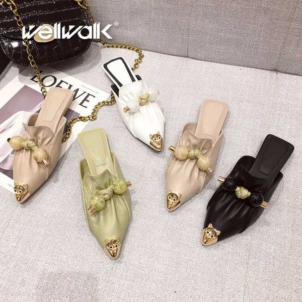 fashion mule slippers women flat shoes pointed toe female animal buckle slides slip on dress loafers pearl decoration shoe woman, Black
fashion mule slippers women flat shoes pointed toe female animal buckle slides slip on dress loafers pearl decoration shoe woman, Black