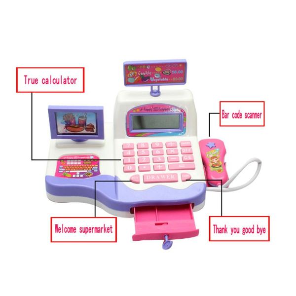 кассовый аппарат игрушка супермаркет игрушка дисплей и функция сканирования образование малыша
кассовый аппарат игрушка супермаркет игрушка дисплей и функция сканирования образование малыша