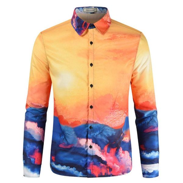 19 fashion designer slim fit shirts men 3d black gold floral print mens dress shirts long sleeved business casual shirts males clothes, White;black
19 fashion designer slim fit shirts men 3d black gold floral print mens dress shirts long sleeved business casual shirts males clothes, White;black