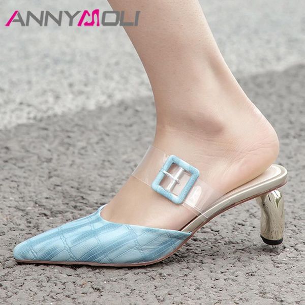 annymoli real leather mules shoes buckle pointed toe high heels transparent strange style heel pumps leopard lady footwear 42, Black
annymoli real leather mules shoes buckle pointed toe high heels transparent strange style heel pumps leopard lady footwear 42, Black