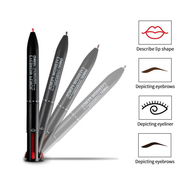 4 in 1 multifunctional automatic eyebrow pencil eyeliner lip liner pencil rotating portable pen waterproof makeup tools
4 in 1 multifunctional automatic eyebrow pencil eyeliner lip liner pencil rotating portable pen waterproof makeup tools