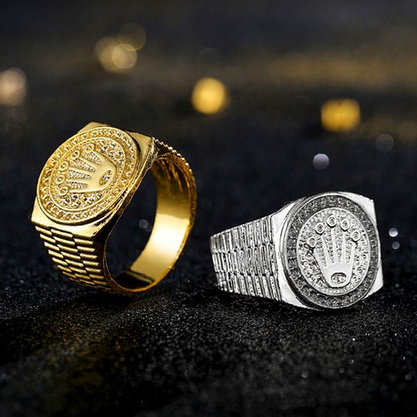 vintage hip hop gold crown ring men women engagement wedding party rings jewelry 2 colors, Golden;silver
vintage hip hop gold crown ring men women engagement wedding party rings jewelry 2 colors, Golden;silver