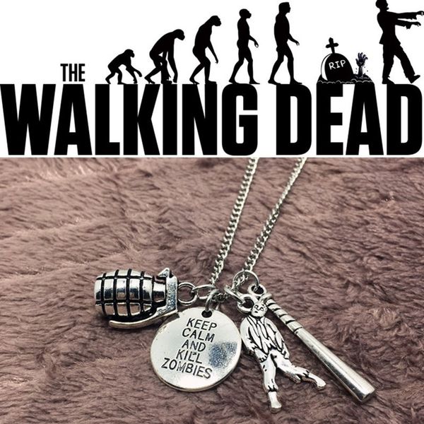 hot the walking dead ожерелье keep calm и убить зомби письмо зомби grenade бейсбольной битой шарм ожерелье diy творческий подарок ювелирных, Silver
hot the walking dead ожерелье keep calm и убить зомби письмо зомби grenade бейсбольной битой шарм ожерелье diy творческий подарок ювелирных, Silver