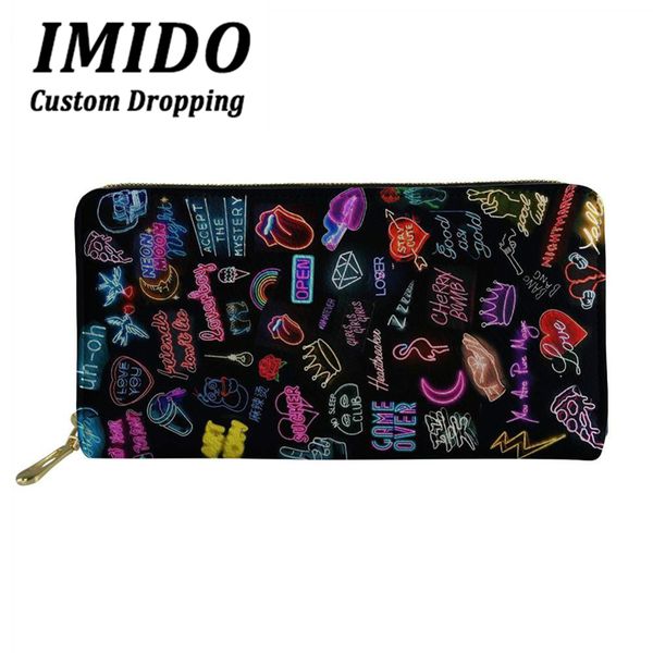 imido rock music print women long wallets with zipper pu phone bag card holder for punk ladies clutch purse cool wallet carteras, Red;black
imido rock music print women long wallets with zipper pu phone bag card holder for punk ladies clutch purse cool wallet carteras, Red;black