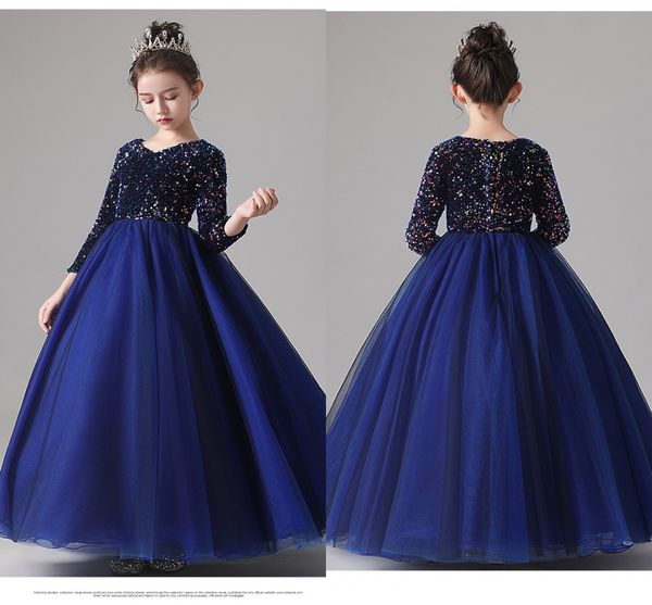 bling sequins satin girls pageant dresses long sleeve v-neck zipper tulle princess birthday party dress baby girls flower girl dress bridal, White;blue
bling sequins satin girls pageant dresses long sleeve v-neck zipper tulle princess birthday party dress baby girls flower girl dress bridal, White;blue