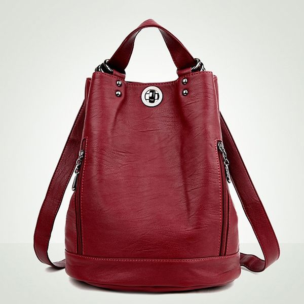 women pu leather female anti-theft backpack classic solid color backpacks fashion shoulder bag vintage travel rucksack
women pu leather female anti-theft backpack classic solid color backpacks fashion shoulder bag vintage travel rucksack