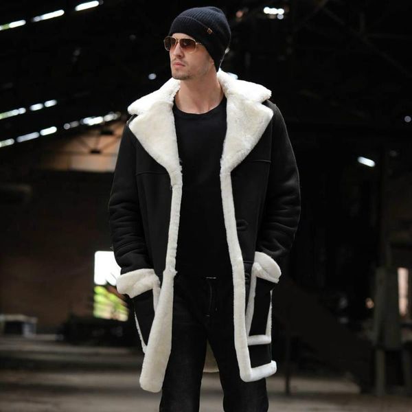 mens winter fleece wool coat for men cotton jacket plush warm lapel medium length coat velvet fashion trench male s-5xl, Tan;black
mens winter fleece wool coat for men cotton jacket plush warm lapel medium length coat velvet fashion trench male s-5xl, Tan;black
