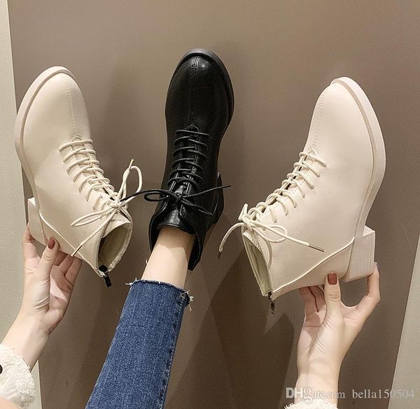 women winter boots genuine leather brand classic luxury british lace-up ladies black beige martin boots casual shoes 
women winter boots genuine leather brand classic luxury british lace-up ladies black beige martin boots casual shoes